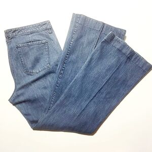 NY&Co VTG Mid Rise Stitched Front Creased Boot Cut Stretch Jeans (14)